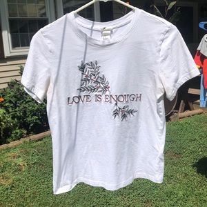 Embroidered Love is enough t shirt!